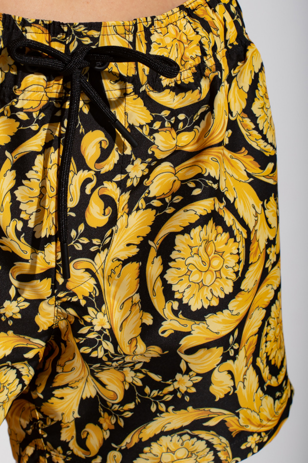 Yellow versace best sale swim shorts